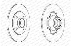 Brzdový kotouč FERODO DDF1515