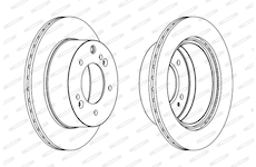 Brzdový kotouč FERODO DDF1543C-1