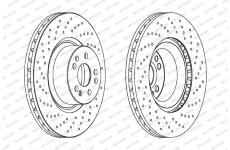Brzdový kotouč FERODO DDF1586C-1