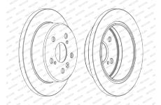 Brzdový kotouč FERODO DDF1598C