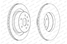 Brzdový kotouč FERODO DDF1604