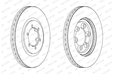 Brzdový kotouč FERODO DDF1605