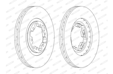 Brzdový kotouč FERODO DDF1626C