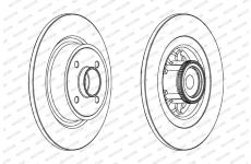 Brzdový kotouč FERODO DDF1641