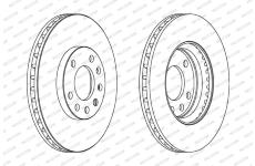 Brzdový kotouč FERODO DDF1644C