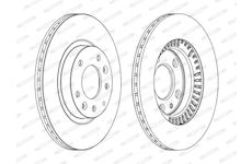 Brzdový kotouč FERODO DDF1657C