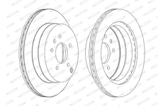 Brzdový kotouč FERODO DDF1660C