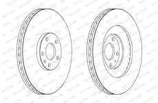 Brzdový kotouč FERODO DDF1661C-1