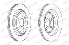 Brzdový kotouč FERODO DDF1681C