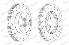 Brzdový kotouč FERODO DDF1693C