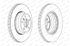 Brzdový kotouč FERODO DDF1701C-1