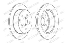 Brzdový kotouč FERODO DDF1704C
