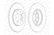 Brzdový kotouč FERODO DDF1741C