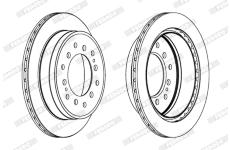 Brzdový kotouč FERODO DDF1743C