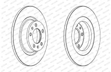 Brzdový kotouč FERODO DDF1744