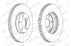 Brzdový kotouč FERODO DDF1775C
