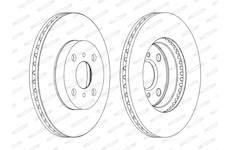 Brzdový kotouč FERODO DDF1779C