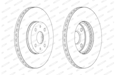 Brzdový kotouč FERODO DDF1780C