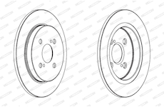 Brzdový kotouč FERODO DDF1781C