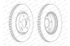 Brzdový kotouč FERODO DDF1795C