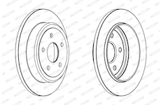Brzdový kotouč FERODO DDF1813C