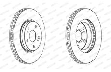 Brzdový kotouč FERODO DDF1814C
