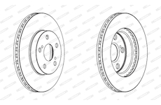 Brzdový kotouč FERODO DDF1886C