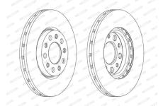 Brzdový kotouč FERODO DDF1956C