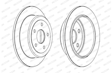 Brzdový kotouč FERODO DDF1958C