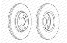 Brzdový kotouč FERODO DDF1979C