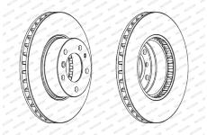 Brzdový kotouč FERODO DDF222