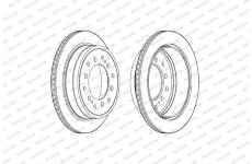 Brzdový kotouč FERODO DDF2505C