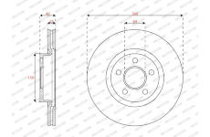 Brzdový kotouč FERODO DDF3064C
