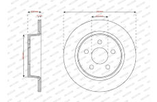 Brzdový kotouč FERODO DDF3123