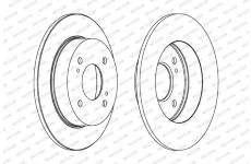 Brzdový kotouč FERODO DDF674