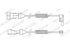 Výstražný kontakt, opotřebení obložení FERODO FAI105