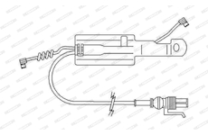 indikátor opotřebení brzdového obložení desek FERODO FAI168 380mm