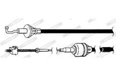 Tazne lanko, ovladani spojky FERODO FCC421116