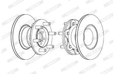 Brzdový kotouč FERODO FCR104A