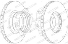 Brzdový kotouč FERODO FCR165A