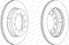 Brzdový kotouč FERODO FCR179A