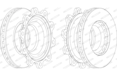 Brzdový kotouč FERODO FCR193A