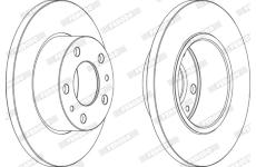 Brzdový kotouč FERODO FCR195A