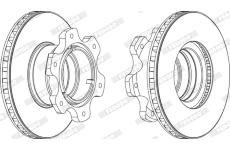 Brzdový kotouč FERODO FCR208A
