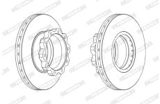 kotouč brzdový FERODO FCR215A 432x45x135 10 děr MAN F2000 TGA