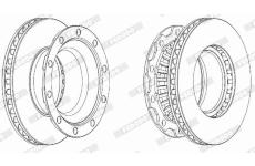 Brzdový kotouč FERODO FCR222A