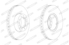 kotouč brzdový přední FERODO FCR244A K900, CITYBUS, CITELIS