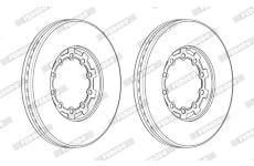 Brzdový kotouč FERODO FCR271A