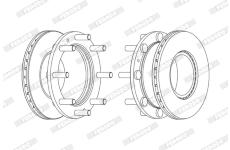 Brzdový kotouč FERODO FCR308A