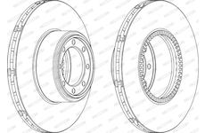 Brzdový kotouč FERODO FCR321A